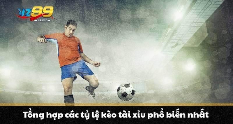 Tổng hợp các tỷ lệ kèo tài xỉu phổ biến nhất
